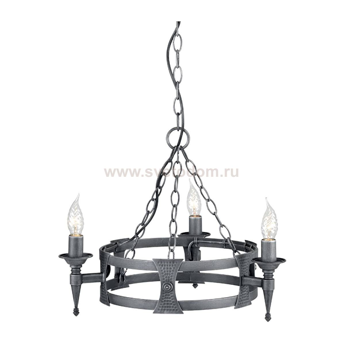 Люстра Natural concept SAX3 BLK/SIL SAXON