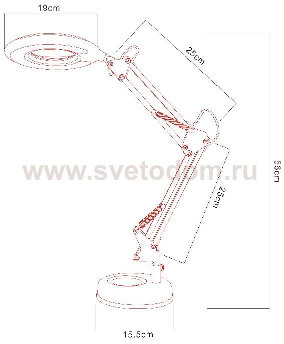 Светильник настольный Arte lamp A2013LT-1BK LUNA