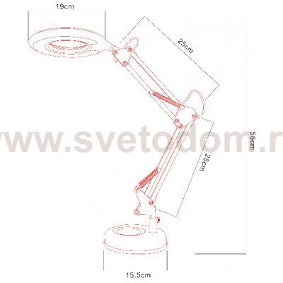 Светильник настольный Arte lamp A2013LT-1BK LUNA