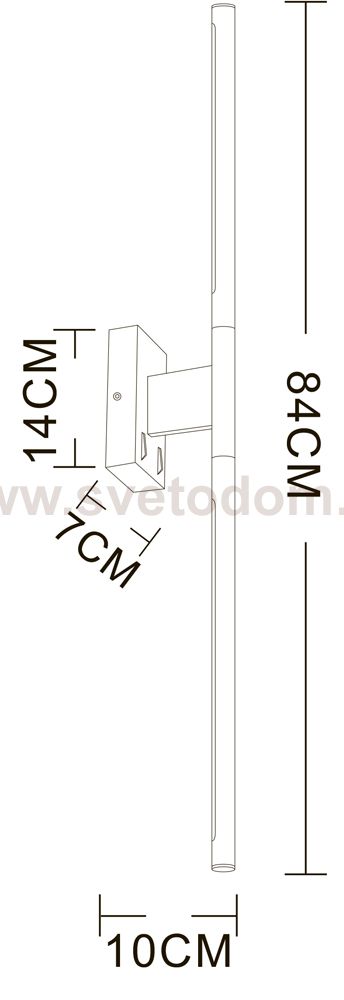 Светильник настенный бра Arte lamp A2029AP-1GO LINES