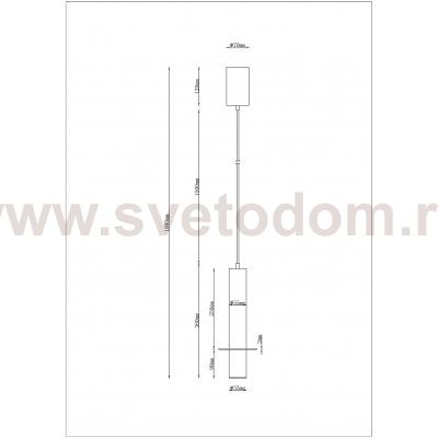 Точечный подвесной светильник Arte lamp A2034SP-1WH ASCELLA