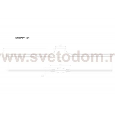 Декоративные подсветки Arte Lamp A2041AP-14BK GACRUX