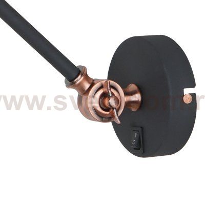 Светильник бра черный на штанге Arte lamp A2054AP-1BK