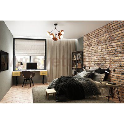 Светильник бра черный на штанге Arte lamp A2054AP-1BK