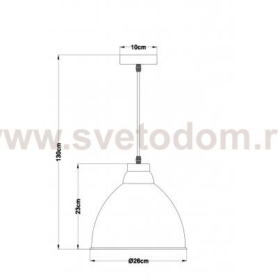 Светильник подвесной бронзовый Arte lamp A2055SP-1AB