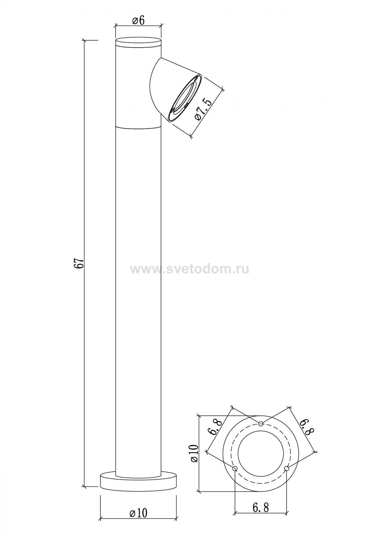 Ландшафтные светильники Arte Lamp A2063PA-1BK BROOKLYN
