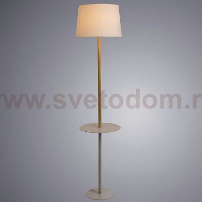 Торшер со столиком Arte Lamp A2102PN-1WH CONNOR