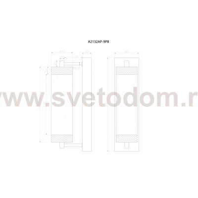 Настенный светильник бра Arte Lamp A2132AP-8PB GALAXY