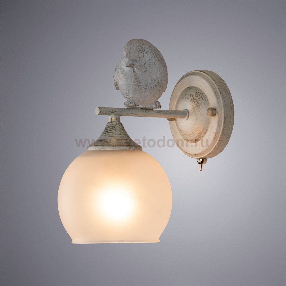 Светильник настенный бра Arte Lamp A2150AP-1WG GEMELLI
