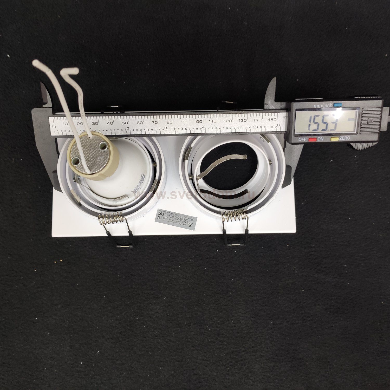 Светильник встраиваемый двойной Arte lamp A2168PL-2WH TARF 2*GU10