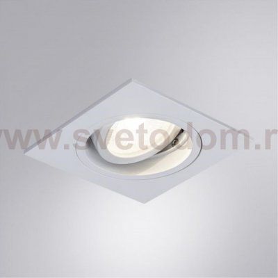 Светильник точечный встраиваемый со сменной лампой Arte Lamp A2178PL-1WH TARF