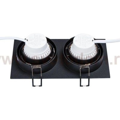Светильник точечный встраиваемый со сменной лампой Arte Lamp A2178PL-2BK TARF