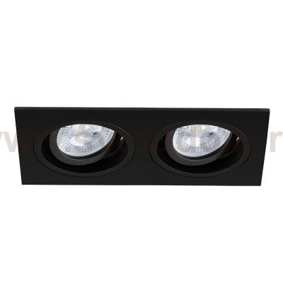 Светильник точечный встраиваемый со сменной лампой Arte Lamp A2178PL-2BK TARF