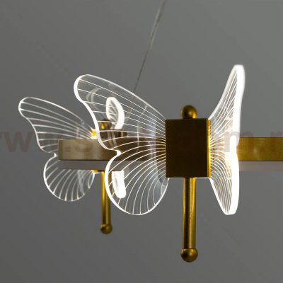 Люстра подвесная с бабочками Arte lamp A2187LM-1GO DARCY
