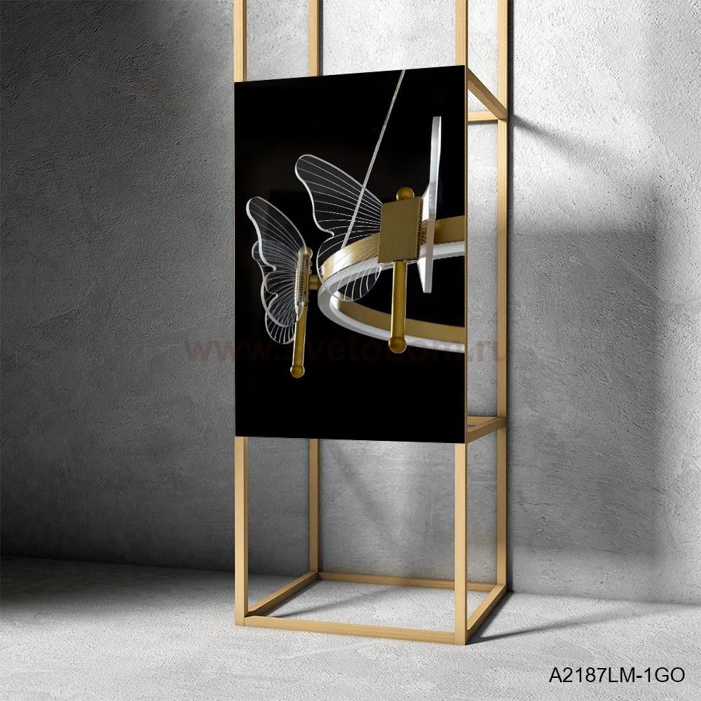 Люстра подвесная с бабочками Arte lamp A2187LM-1GO DARCY