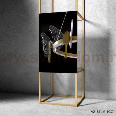 Люстра подвесная с бабочками Arte lamp A2187LM-1GO DARCY