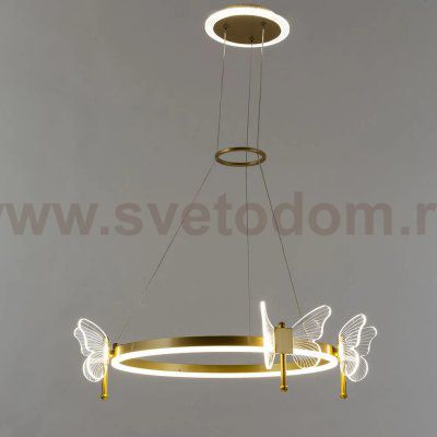Люстра подвесная с бабочками Arte lamp A2187LM-1GO DARCY