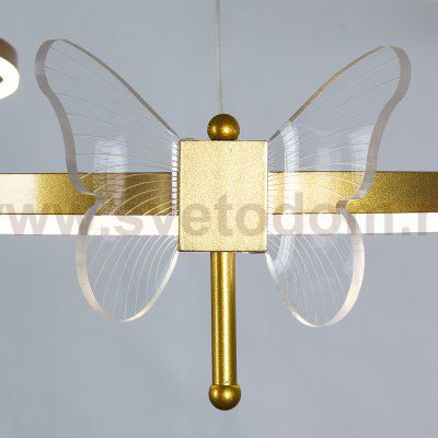 Люстра с кольцами и бабочками Arte lamp A2187LM-3GO DARCY