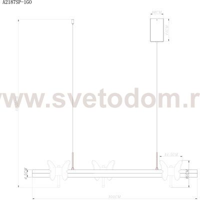 СВЕТИЛЬНИК ПОДВЕСНОЙ Arte lamp A2187SP-1GO DARCY