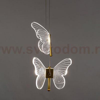 Светильник подвесной в виде бабочек Arte lamp A2187SP-2GO DARCY