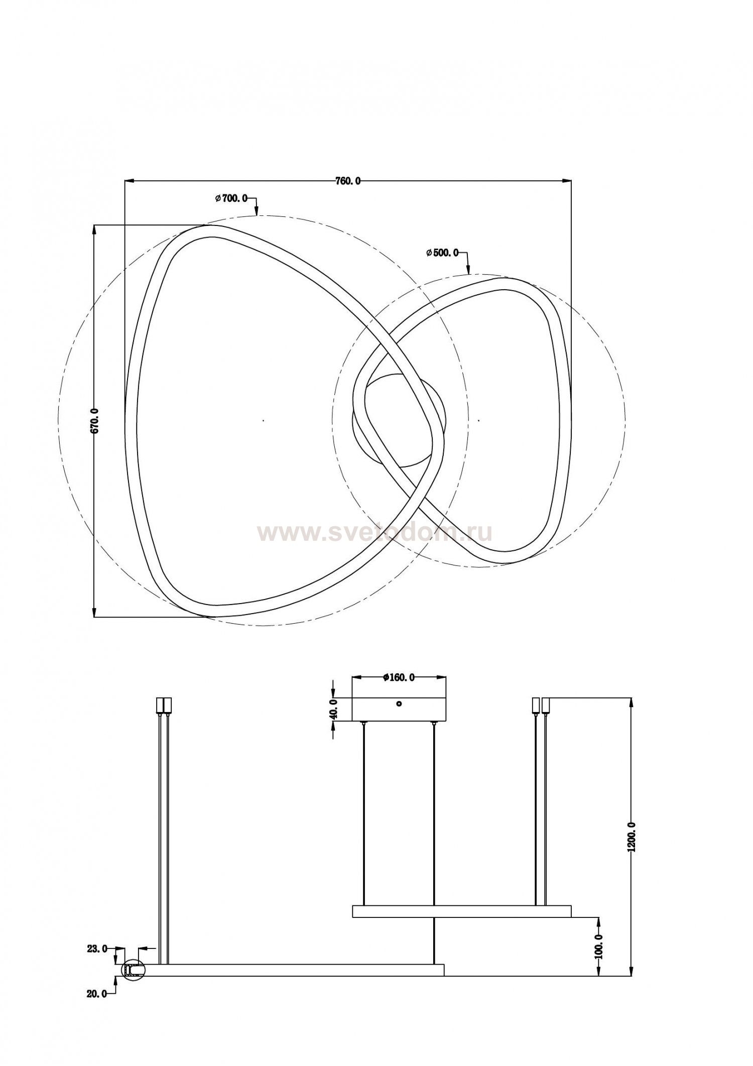 Подвесная люстра Arte lamp A2194SP-2BK MADISON