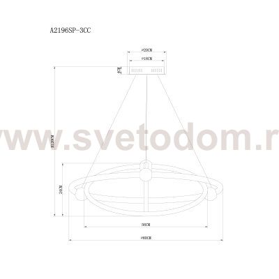 Светильник подвесной Arte lamp A2196SP-3CC HARLEY