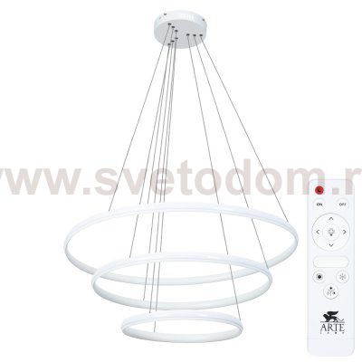 Люстра светодиодные кольца Arte lamp A2198SP-3WH