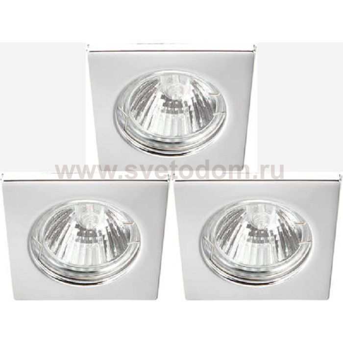 Светильник встраиваемый Arte lamp A2210PL-3CC Quadratisch