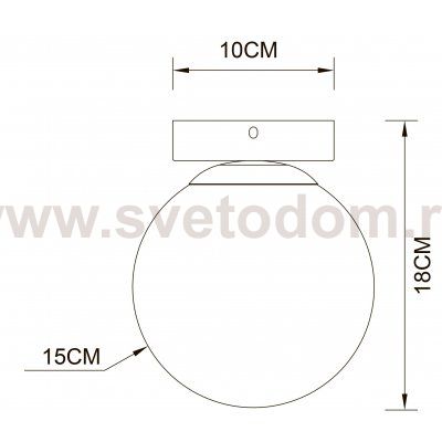 Настенно-потолочный светильник Arte lamp A2224PL-1BK ALCOR