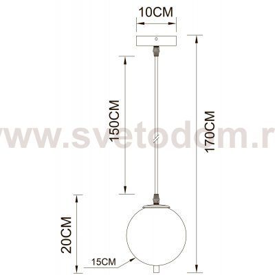 Светильник подвесной Arte lamp A2231SP-1PB FREDDIE