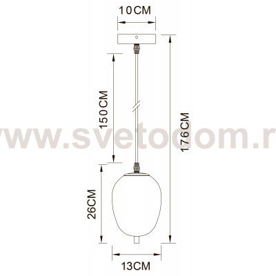 Светильник подвесной Arte lamp A2232SP-1PB FREDDIE