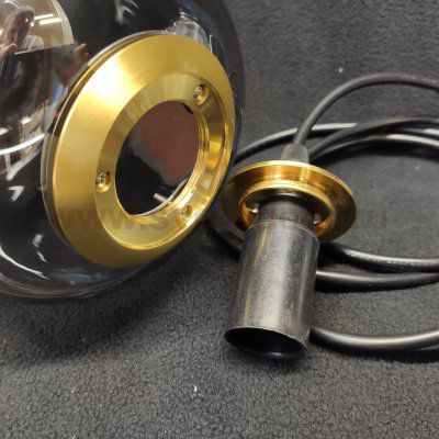 Плафон тонированный зеркальный 130*150мм с резьбой 37мм Arte lamp A2234SP / PB FREDDIE