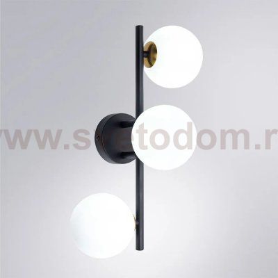 Настенный светильник бра Arte Lamp A2243PL-3BK GEMINI