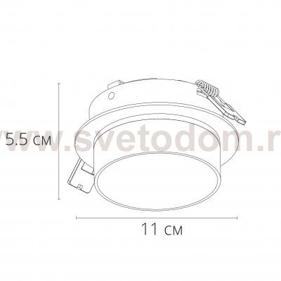 Точечный встраиваемый светильник Arte lamp A2264PL-1WH IMAI