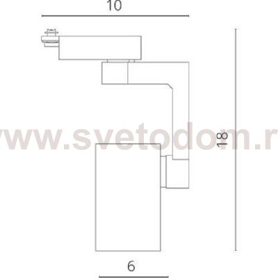 Светильник потолочный для трека Arte lamp A2310PL-1BK TRACCIA