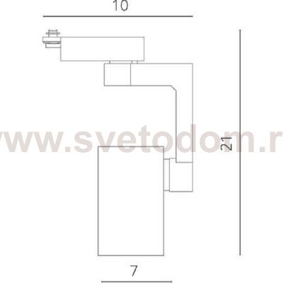 Светильник трековый Arte lamp A2320PL-1BK TRACCIA