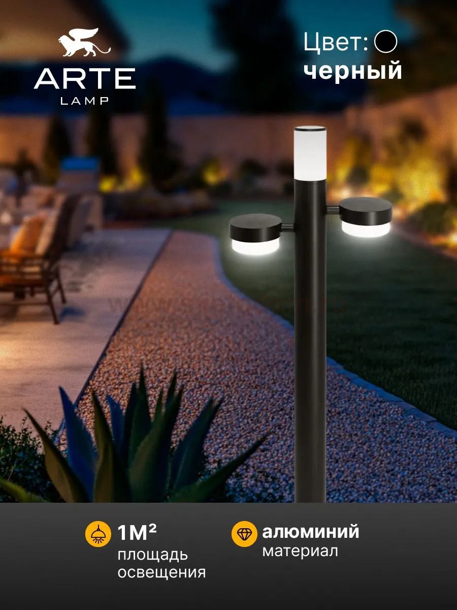 Ландшафтные светильники Arte Lamp A2360PA-3BK BUDAPEST