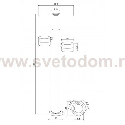 Ландшафтные светильники Arte Lamp A2360PA-3BK BUDAPEST