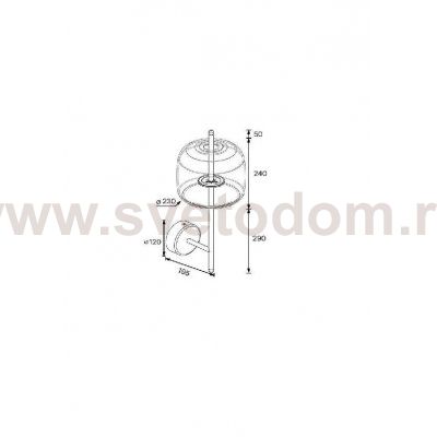 Бра Arte Lamp A2404AP-1AM PADOVA