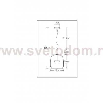Светильник подвесной Arte Lamp A2404SP-23AM PADOVA