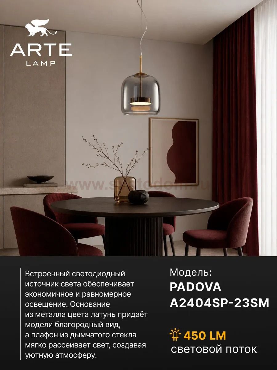 Светильник подвесной Arte Lamp A2404SP-23SM PADOVA