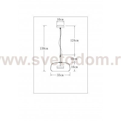 Светильник подвесной Arte Lamp A2404SP-33AM PADOVA