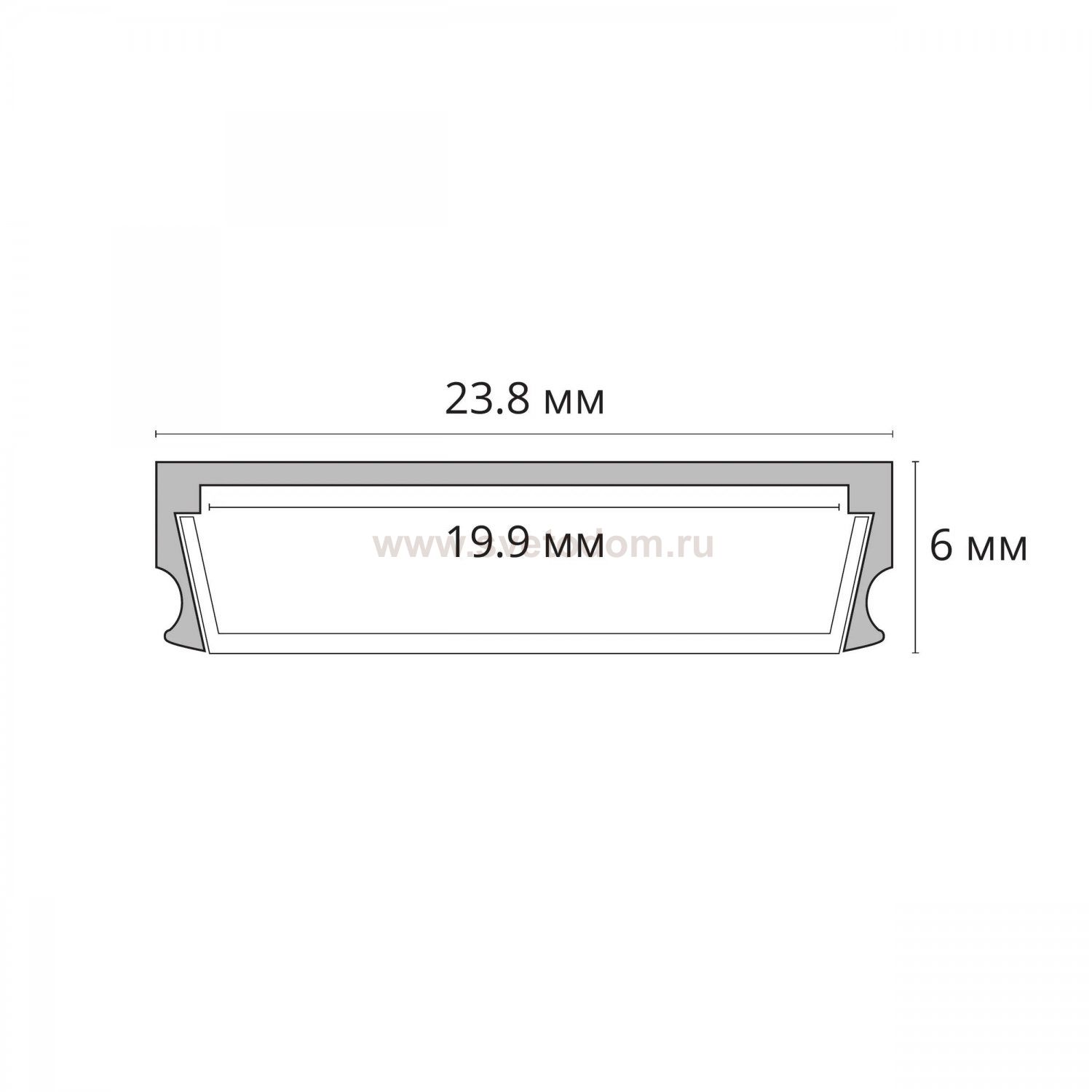 Профили для светодиодных лент Arte Lamp A240605S SURFACE