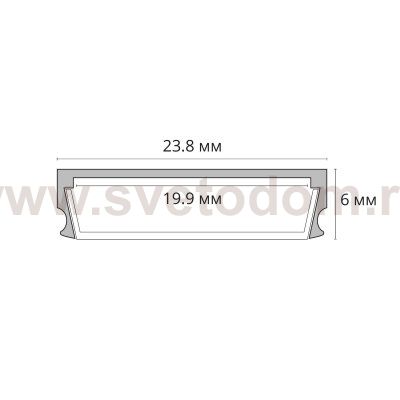Профили для светодиодных лент Arte Lamp A240605S SURFACE
