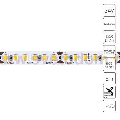 Светодиодная лента Arte Lamp A2418008-01-3K TAPE