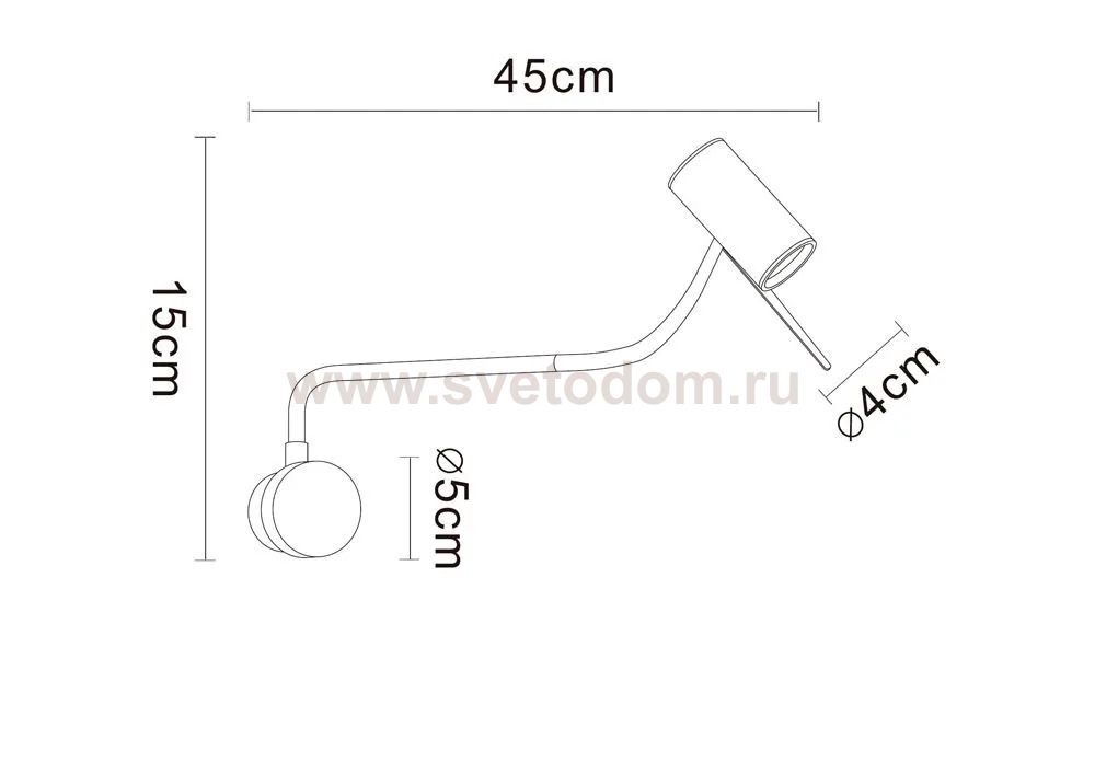 Светильник настенный Arte Lamp A2423AP-5PB SULAFAT