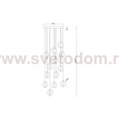 Подвес Arte Lamp A2451SP-75PB FABERGE