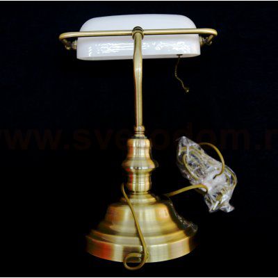 Настольная лампа СССР Arte lamp A2493LT-1AB бронзовая BANKER