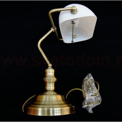 Настольная лампа СССР Arte lamp A2493LT-1AB бронзовая BANKER