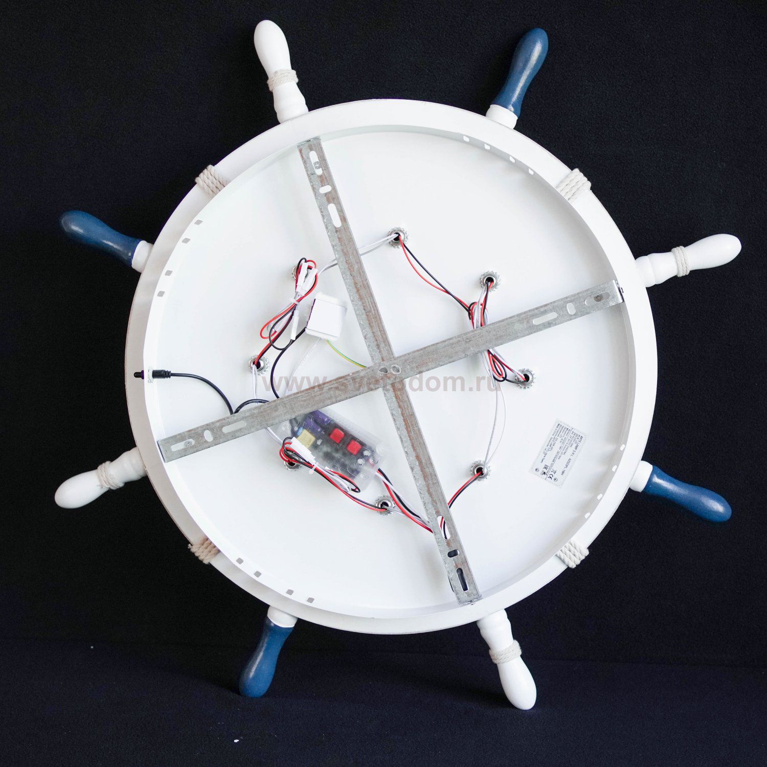 Светильник штурвал 40Вт Arte lamp A2523PL-1WH с пультом HELM